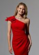 Mori Lee MGNY 72235 Ruffled One Shoulder Evening Dress