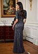 Mori Lee MGNY 72812 Court Neckline Embellished Dress