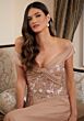 Mori Lee MGNY 72814 Embroidered Bodice Off The Shoulder Dress