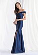Mori Lee 73150 High Slit Fit And Flare Mikado Dress