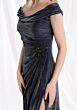 Mori Lee 73152 Draped Skirt High Slit Dress