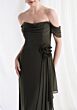 Mori Lee 73165 Off-The-Shoulder Rosette Ruffle Drape Dress