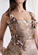 Mori Lee 73174 Square Neck A-Line Brocade Dress