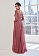 Mori Lee 73125 A-Line Sweetheart Neck Three-Quarter Sleeve Dress