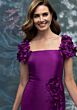 Mori Lee 2070001 Short Sleeve Square Neckline Dress