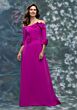Mori Lee 2070002 Three Quarter Sleeve Off The Shoulder Dress