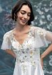 Mori Lee 2070006 Flutter Sleeve V-Neckline Dress