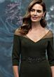 Mori Lee 2070013 Three Quarter Sleeve Illusion Portrait Neck Dress