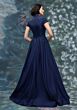 Mori Lee 2070018 Cap Sleeve Notched Mandarin Collar Dress
