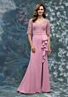 Mori Lee 2070020 Slit Skirt V-Neckline Dress