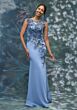 Mori Lee 2070032 Keyhole Back Illusion Jewel Neck Dress