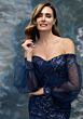 Mori Lee 2070034 Sheer Bishop Sleeve Embellished Dress