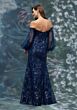 Mori Lee 2070034 Sheer Bishop Sleeve Embellished Dress