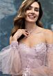 Mori Lee 2070034 Sheer Bishop Sleeve Embellished Dress