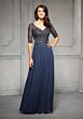 Mori Lee MGNY 71805 Cutout Back Evening Dress