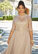 Mori Lee MGNY 71908 Beaded Embroidered Bodice Mother of the Bride Gown