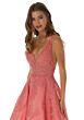 Mori Lee 43089 Open Back Beaded Lace Dress