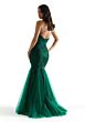 Mori Lee 47085 Godet Skirt Criss Cross Back Dress