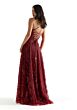 Mori Lee 48007 Lace-Up Back Glitter Dress