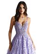 Mori Lee 48017 Lace-Up Back Sparkly Dress