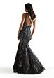 Mori Lee 48025 Strappy Back One Shoulder Dress