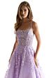 Mori Lee 48047 Embroidered Lace-Up Back Dress