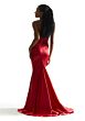 Mori Lee 48054 High Slit Embroidered Corset Dress
