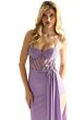 Mori Lee 49003 High Slit Illusion Corset Dress