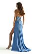 Mori Lee 49003 High Slit Illusion Corset Dress