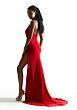 Mori Lee 49009 Cutaway Slit Floral Appliques Dress