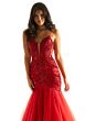 Mori Lee 49014 Plunging Neck Embellished Dress