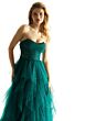 Mori Lee 49015 Flounce Skirt Ruched Corset Dress