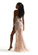 Mori Lee 49016 3D Appliques Sheer Corset Dress