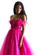 Mori Lee 49022 Ruched Bodice Off The Shoulder Dress