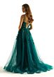 Mori Lee 49023 High Slit Sheer Corset Dress