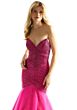 Mori Lee 49029 Strapless V-Neck Embellished Dress