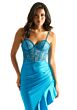 Mori Lee 49030 Asymmetrical Skirt Lace Corset Dress