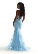 Mori Lee 49053 Sheer Corset Embroidered Dress