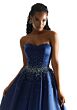 Mori Lee 49054 Beaded Waist Strapless Dress