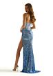 Mori Lee 49055 High Slit Embroidered Sequin Dress