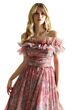Mori Lee 49057 Ruffle Shawl Strapless Floral Dress