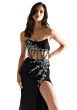 Mori Lee 49063 Sheer Midriff Strapless Dress