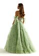 Mori Lee 49068 Ruffle Skirt Detachable Sleeves Dress