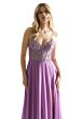 Mori Lee 49070 Skirt Slit Beaded Corset Dress