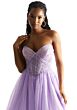 Mori Lee 49071 Basque Waist Ruched Corset Dress