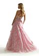 Mori Lee 49072 Floral Glitter Sheer Corset Dress