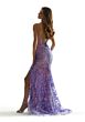 Mori Lee 49076 High Slit Floral Sequin Dress