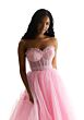 Mori Lee 49077 Strapless Sweetheart Corset Dress