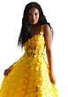 Mori Lee 49078 3D Flowers Sheer Corset Dress