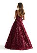Mori Lee 49078 3D Flowers Sheer Corset Dress